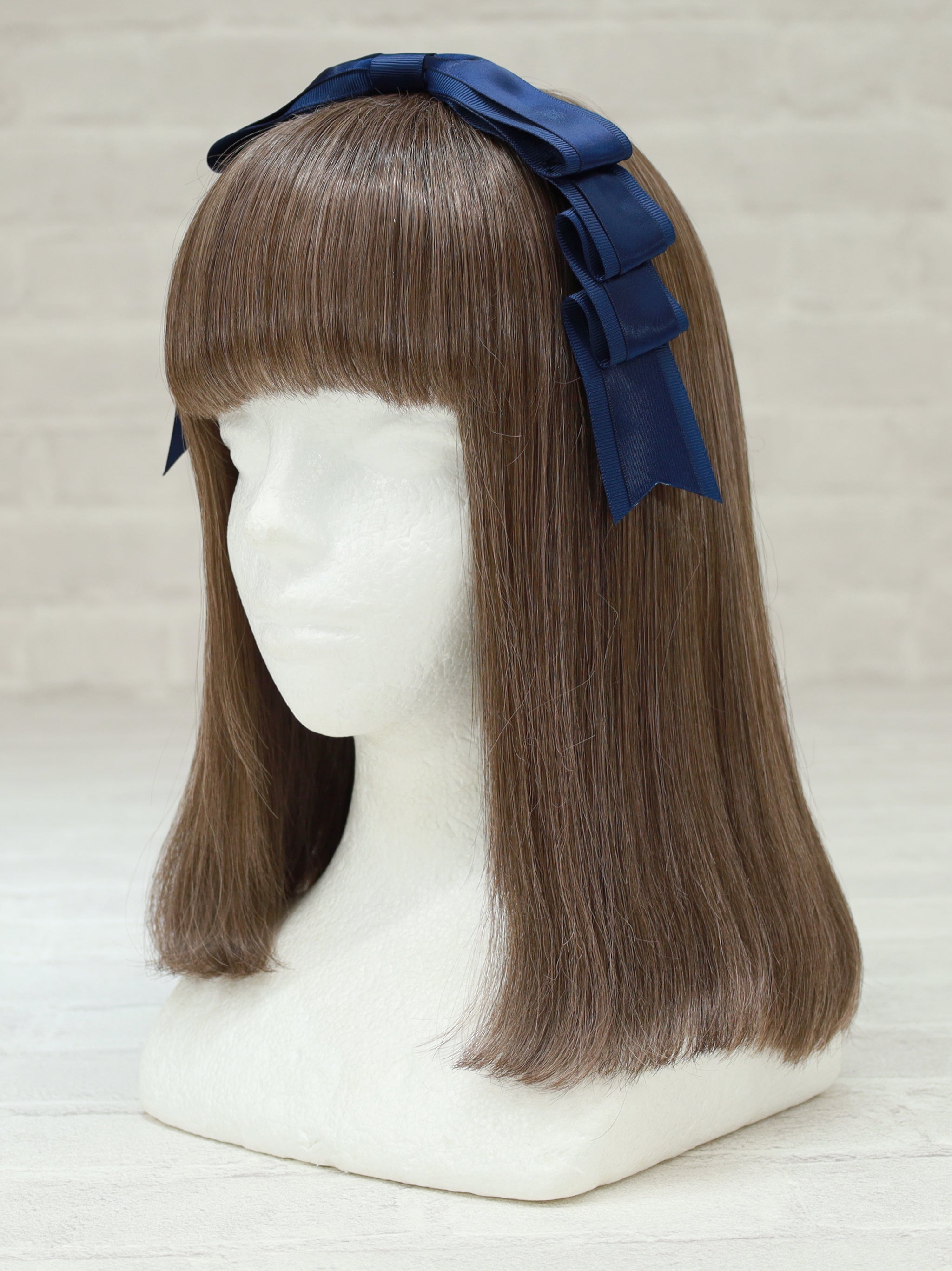 ティアードリボンスリーピン ネイビー(Navy) FREE |Amavel(アマベル)公式サイト