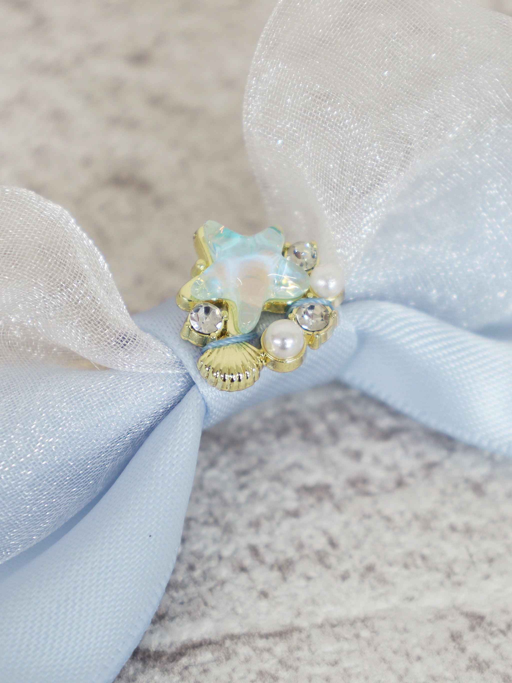 Mermaid Jewel ダブルリボンクリップ