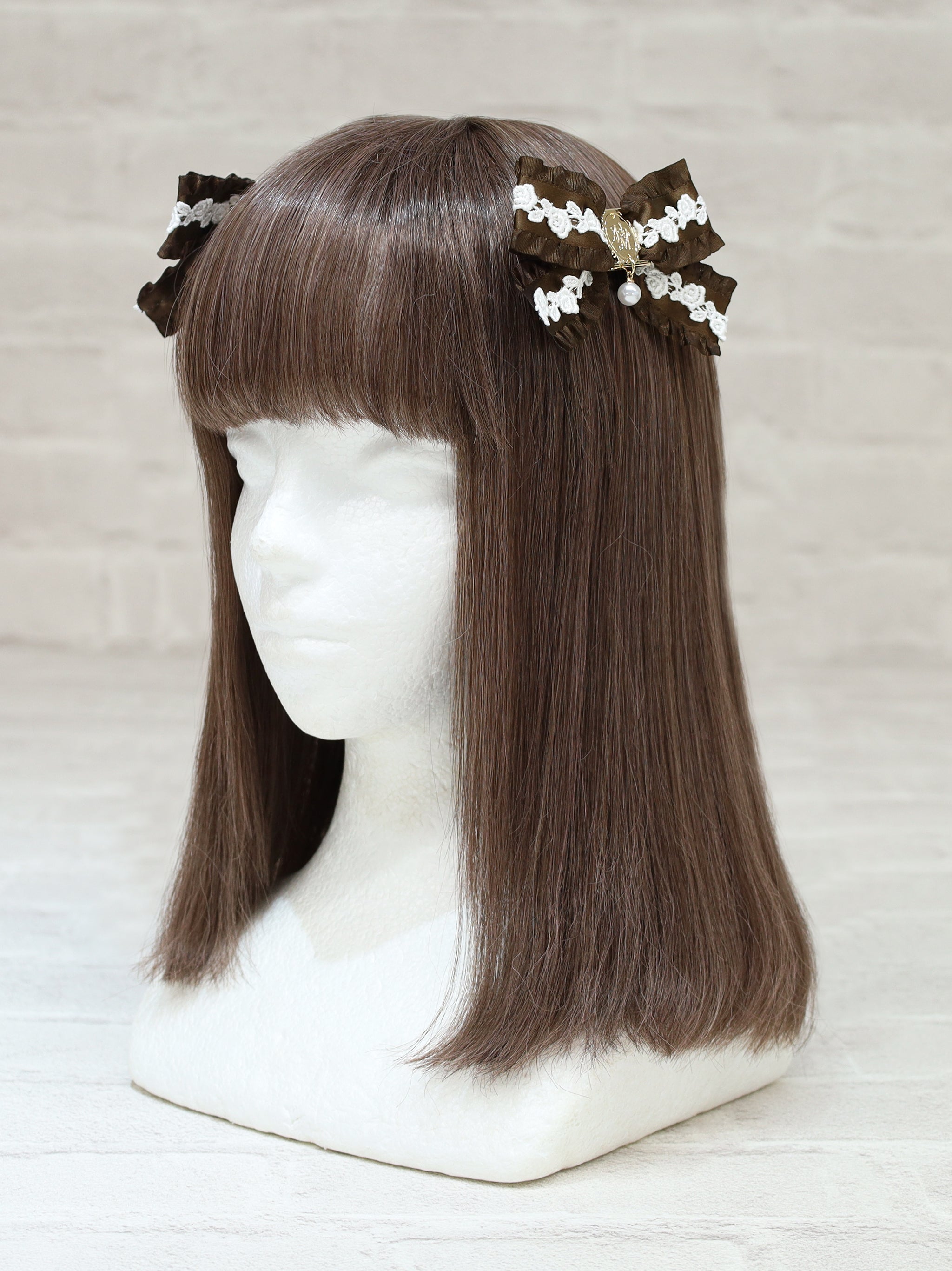 classical lace frill ダブルリボンクリップ |Amavel(アマベル)公式サイト