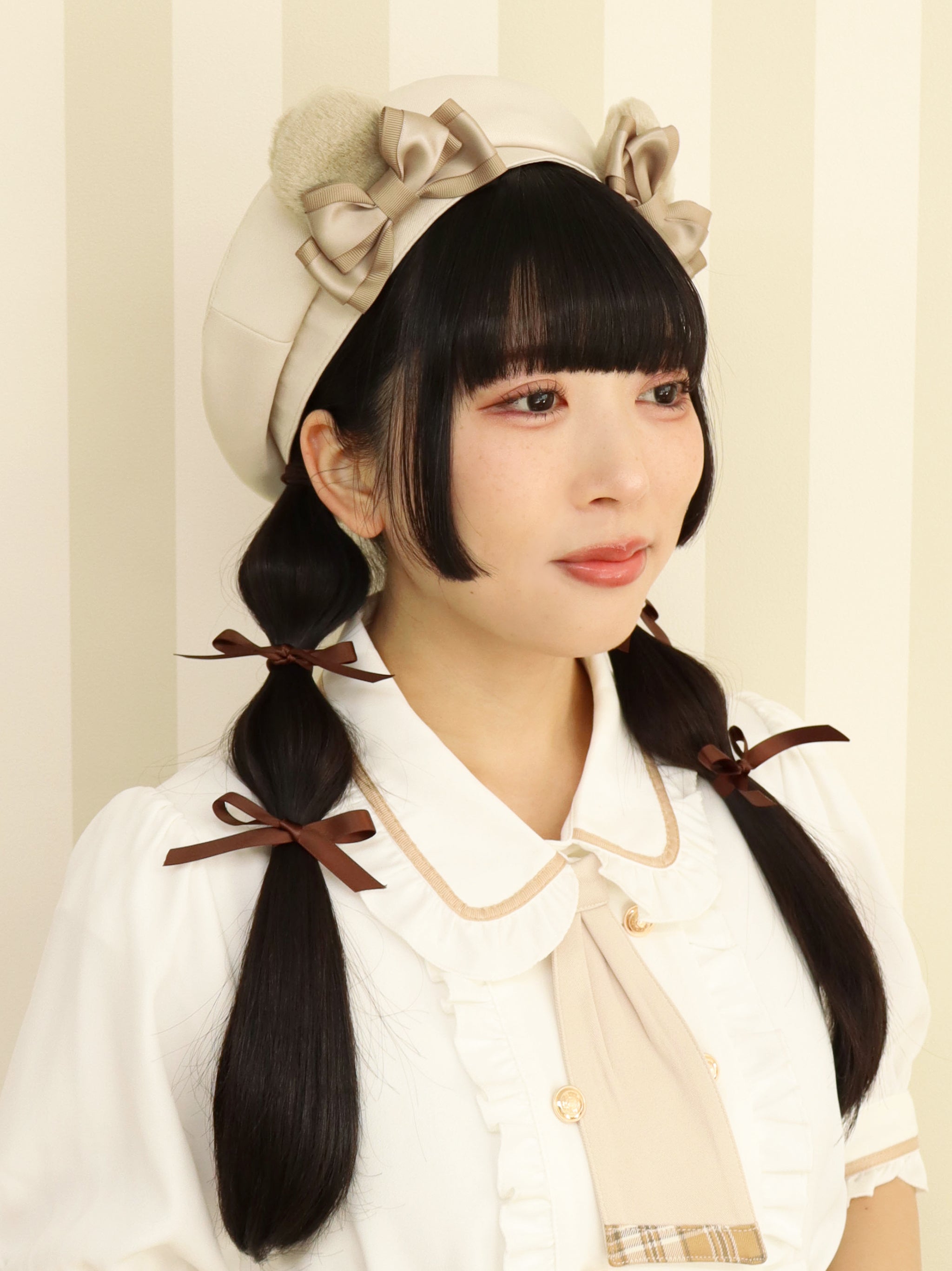 Boulangerie Nounours ベレー帽 ベージュ(Beige) FREE |Amavel(アマベル)公式サイト