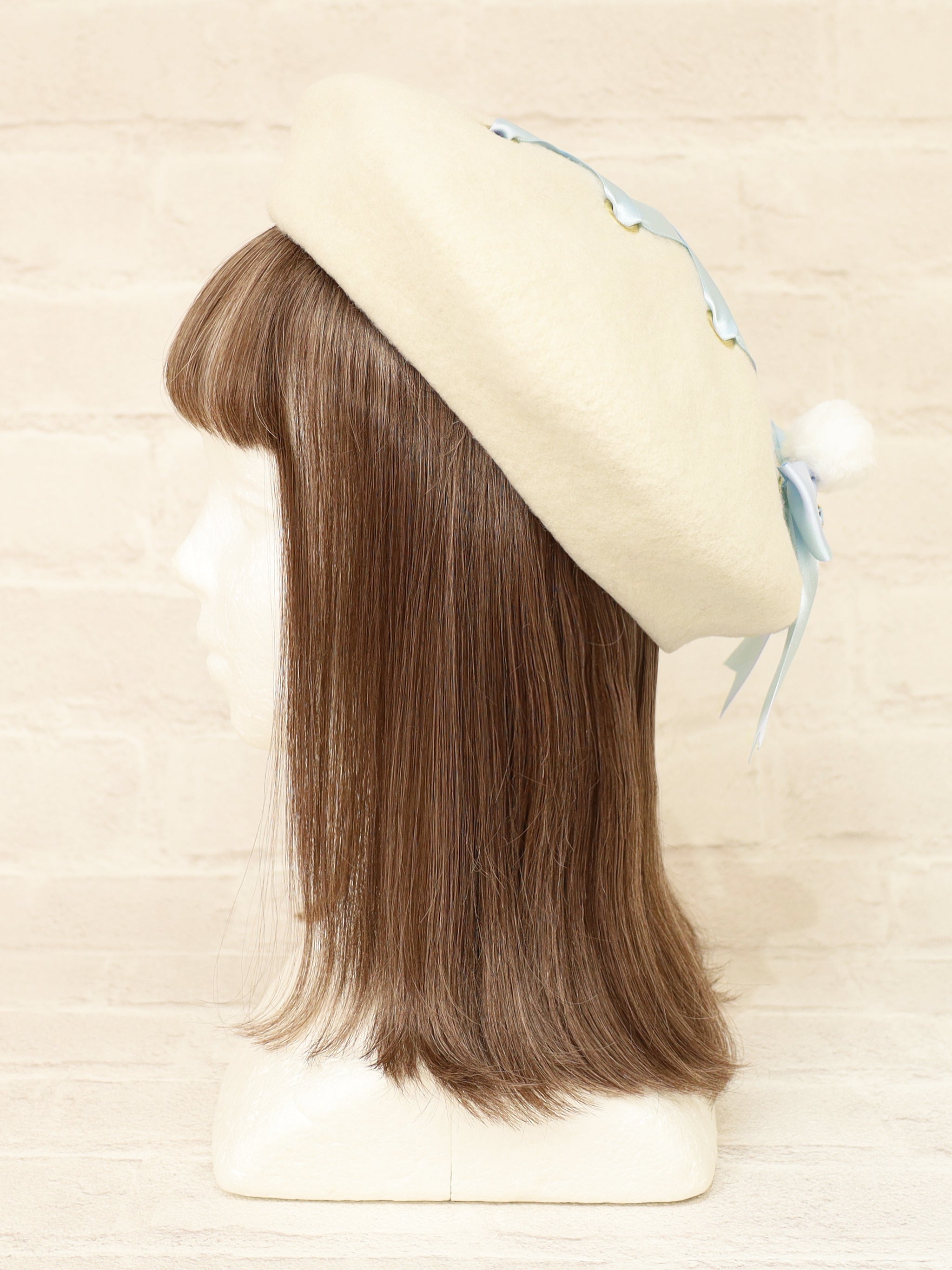 ファーポン付レースアップフェルトベレー |Amavel(アマベル)公式サイト