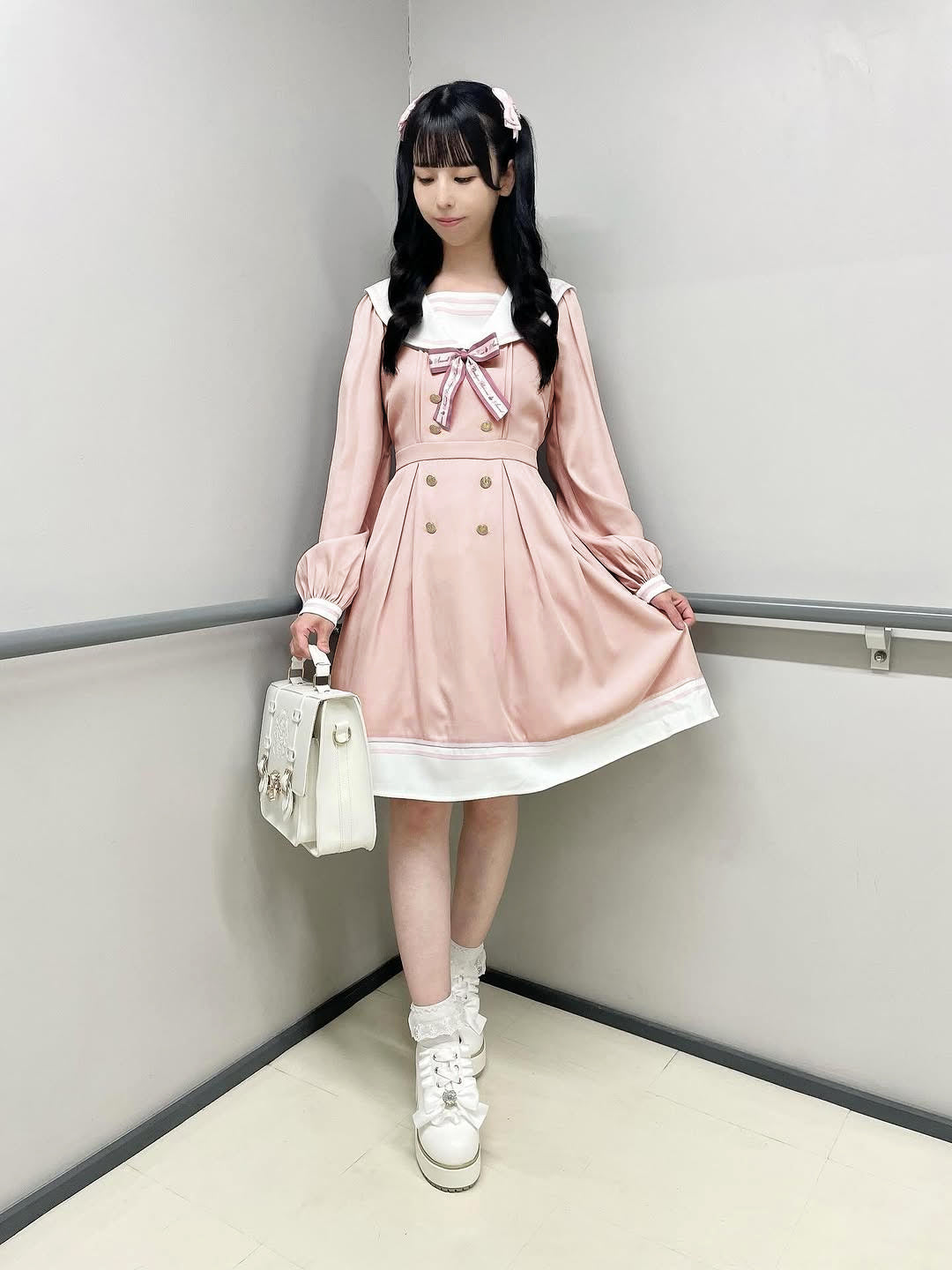 Message Ribbon セーラーワンピース ピンク(Pink) FREE |Amavel(アマベル)公式サイト