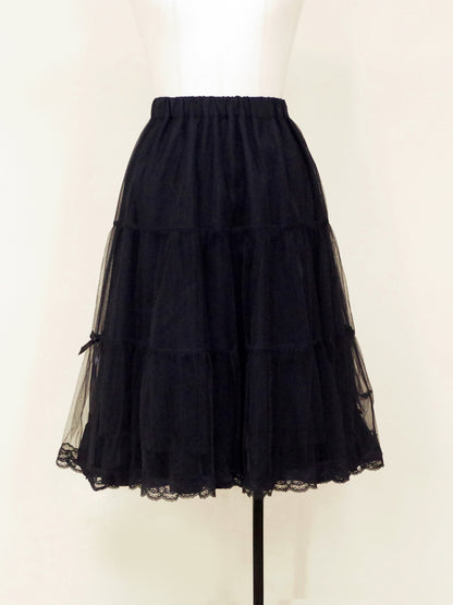 ミドル丈ボリュームスカート ブラック（Black） FREE ｜Amavel（アマベル）公式サイト