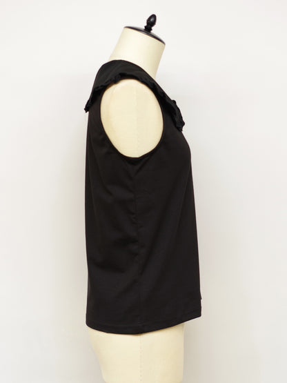 フリルフラットカラーノースリーブカットソー ｜Amavel（アマベル）公式サイト