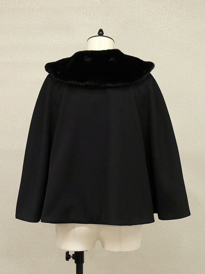 ◆受注生産アイテム◆椿と猫の手まり唄和風ケープ