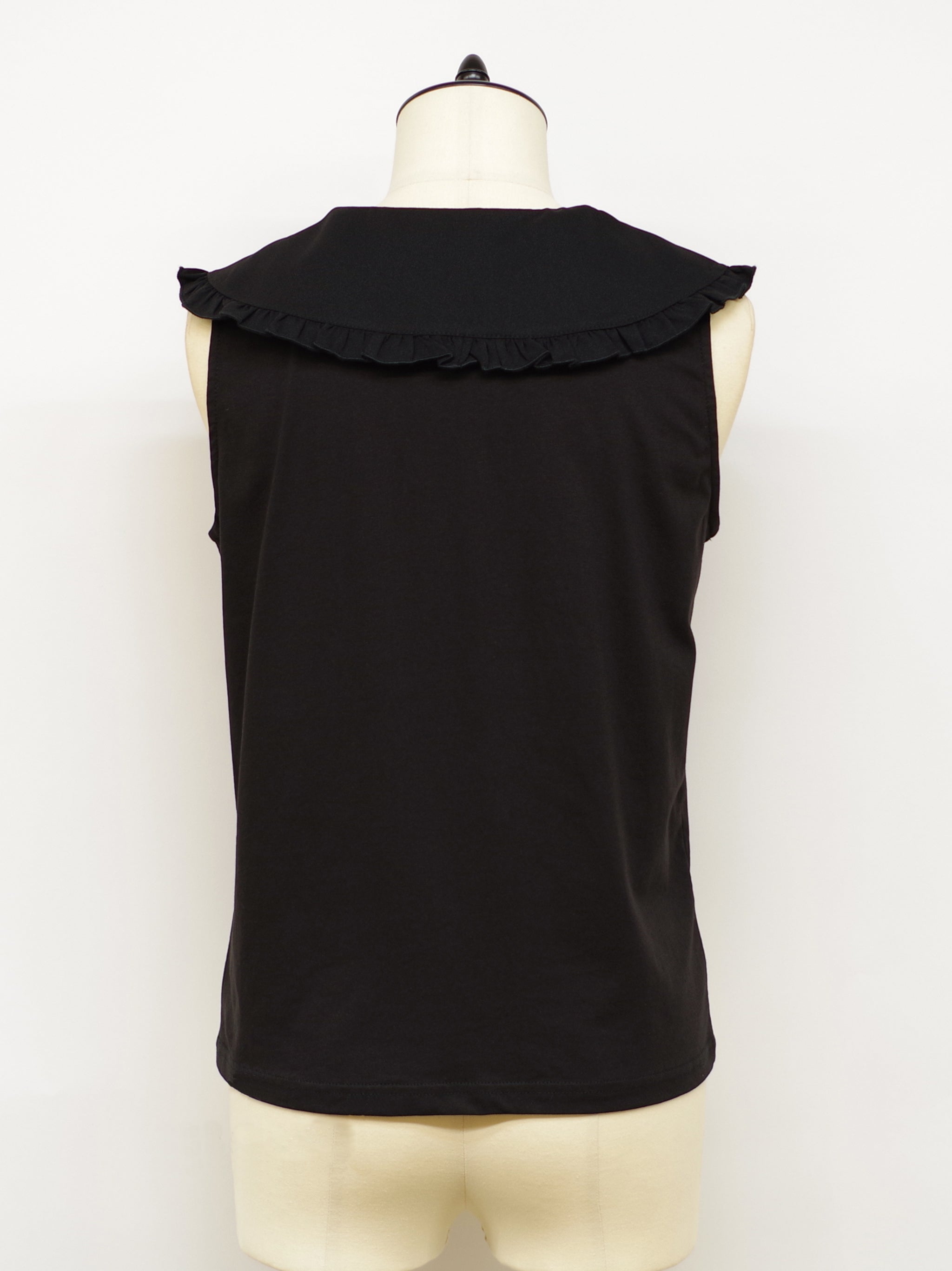 フリルフラットカラーノースリーブカットソー ｜Amavel（アマベル）公式サイト