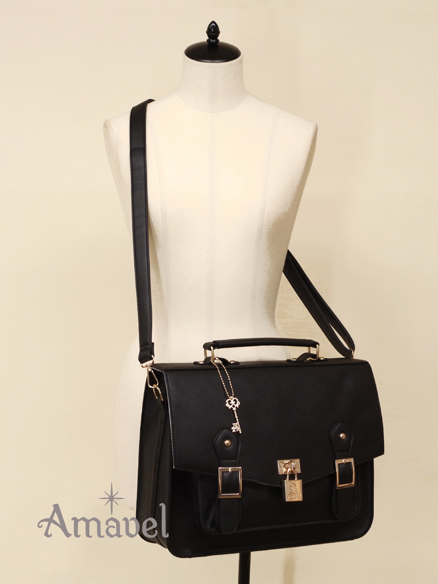 A4 satchel bag with key