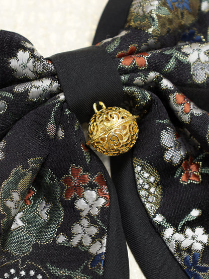 ◆受注生産アイテム◆椿と猫の手まり唄和風ブラウス
