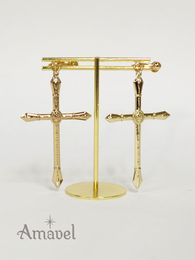 Croix et Cercueil earrings