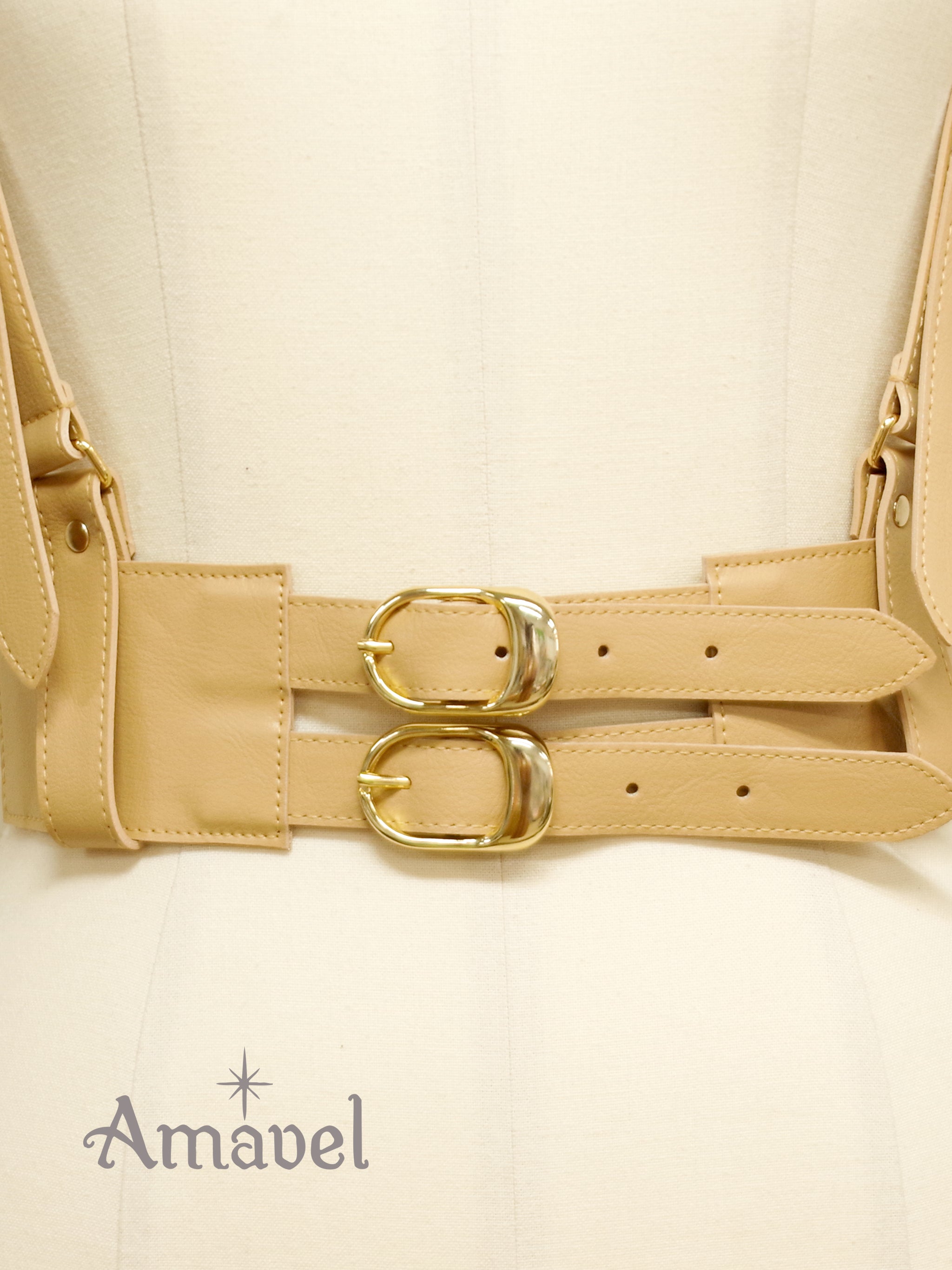 サイドゴム合皮ハーネスベルト ｜Amavel（アマベル）公式サイト
