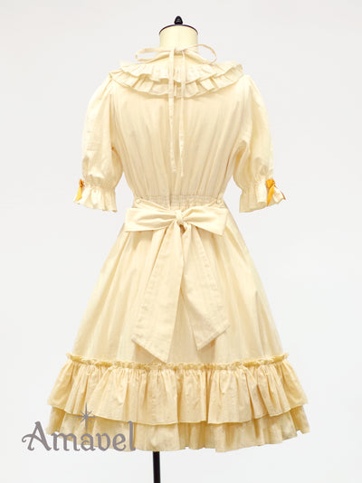 Frilly Ribbon cotton dress