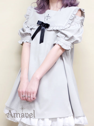 Petit Ange Croix A-line dress