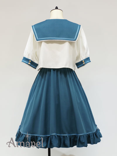 Fancy Heart Set-up Sailor Dress