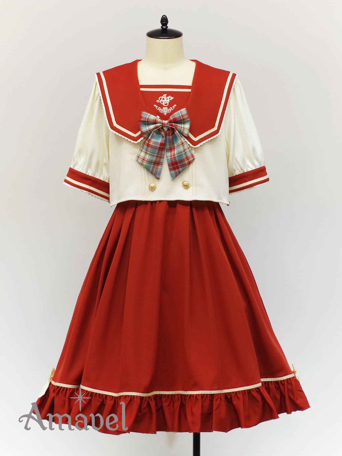 Fancy Heart Set-up Sailor Dress