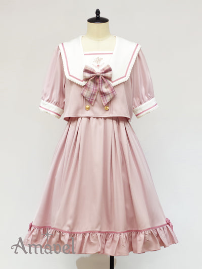 Fancy Heart Set-up Sailor Dress