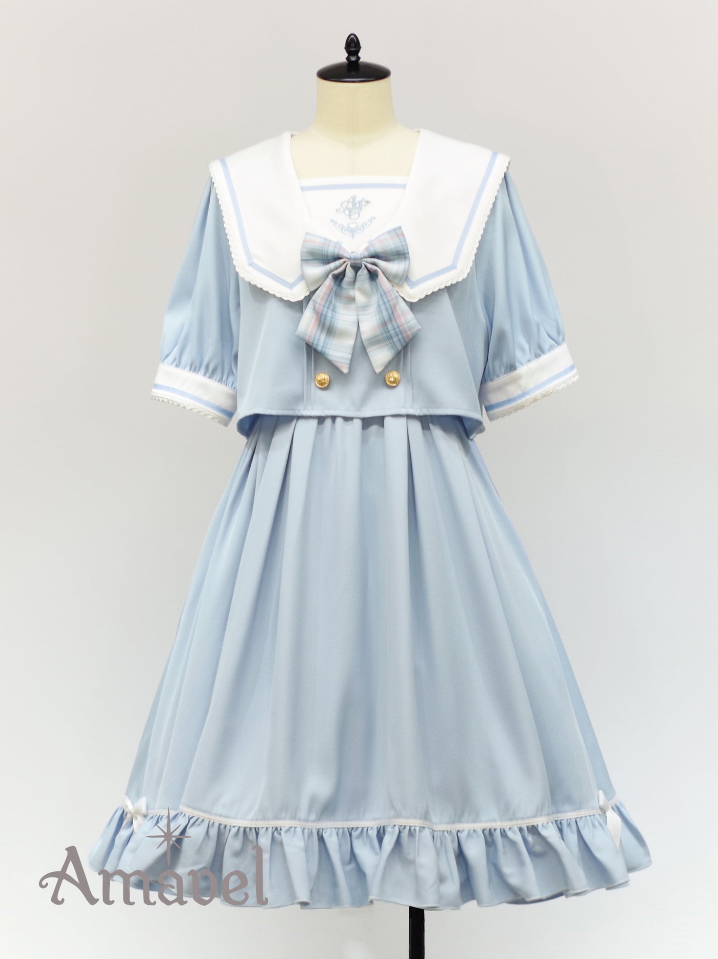 Fancy Heart Set-up Sailor Dress