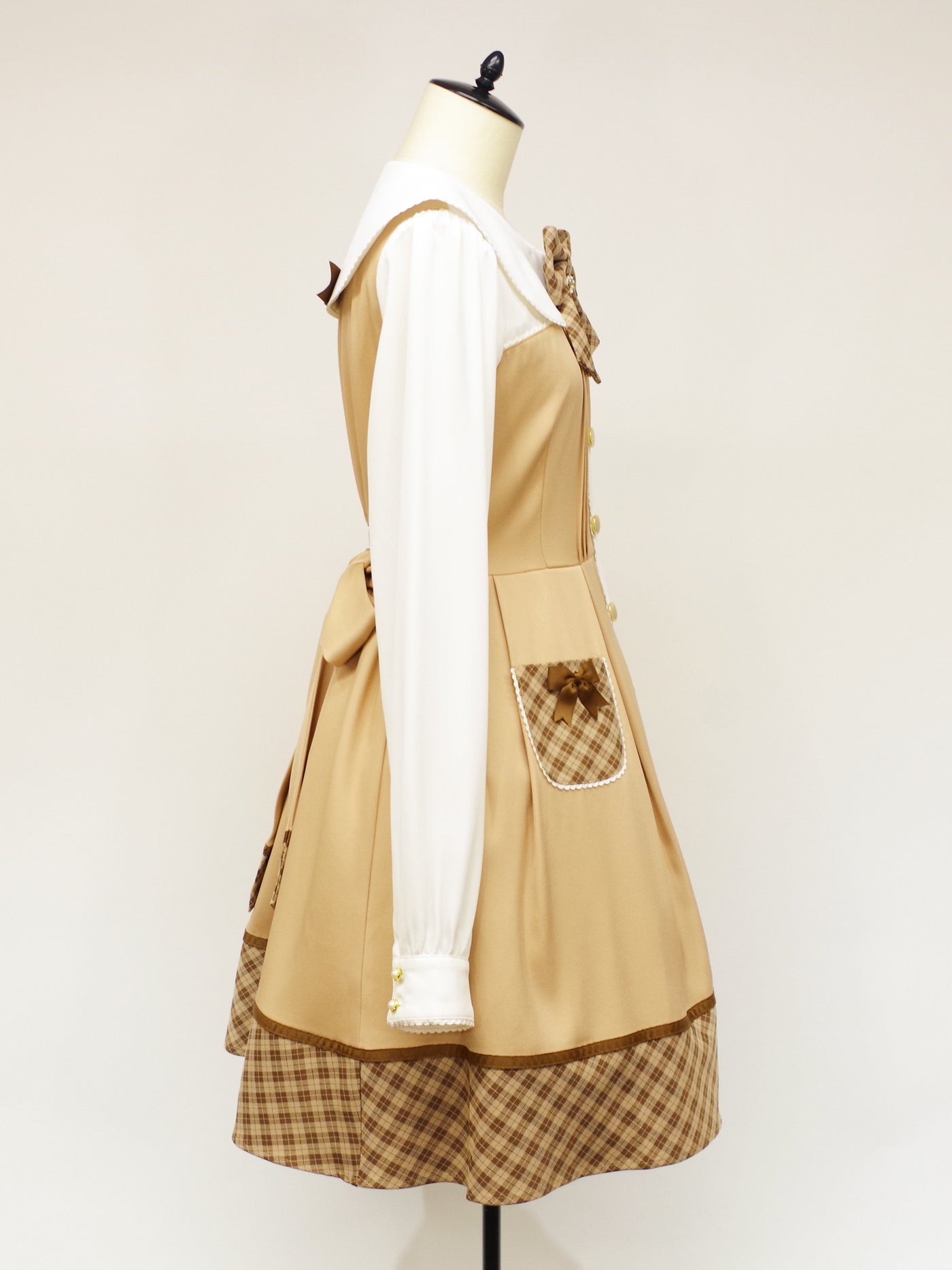 Amavel アマベルカントリーチェックリボンワンピース