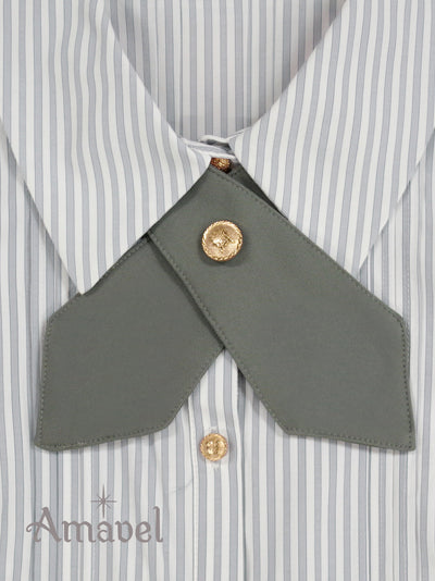 Gentle Butler cross-tie blouse (short sleeve)