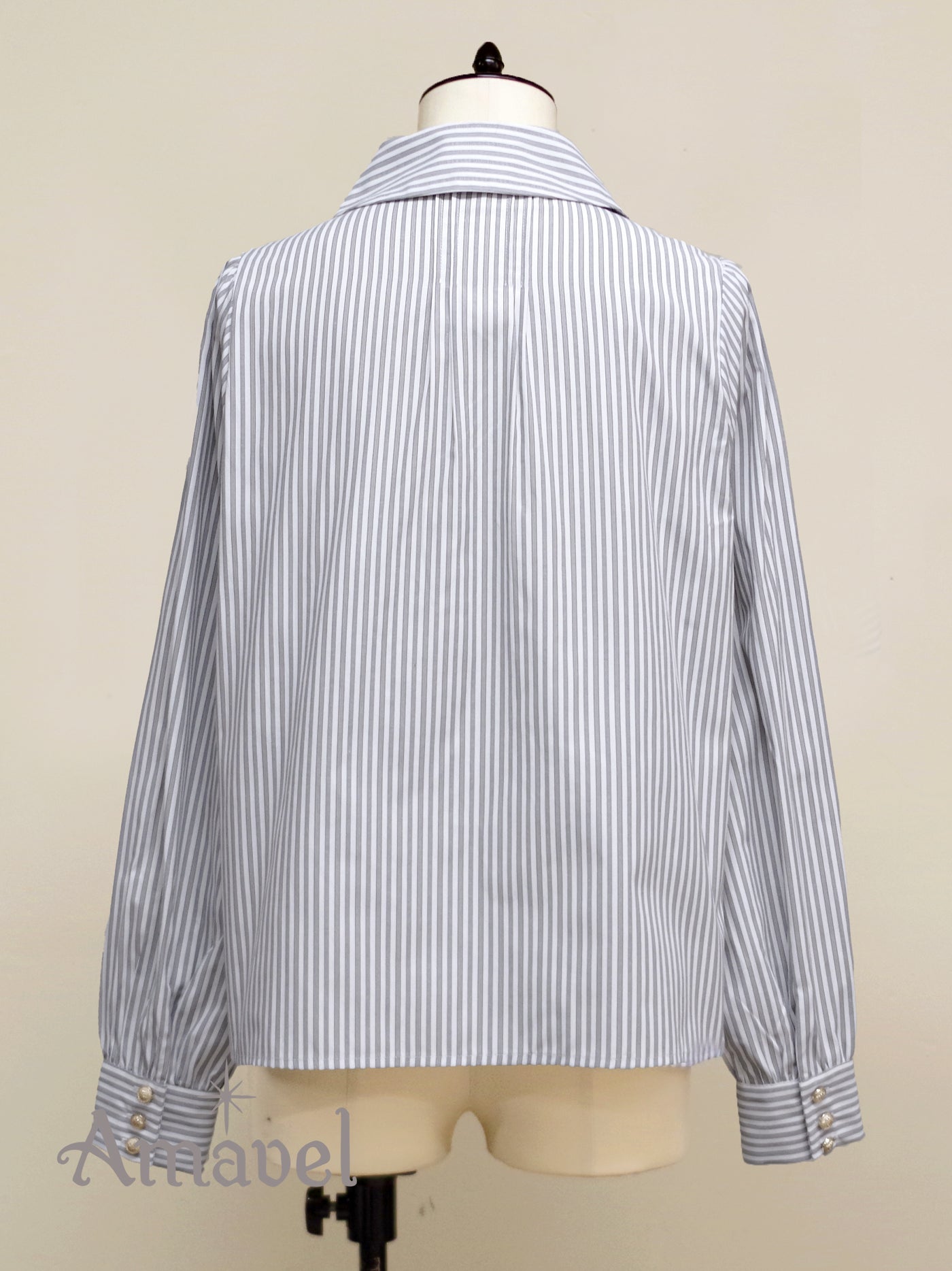 Gentle Butler cross-tie blouse (long sleeve)