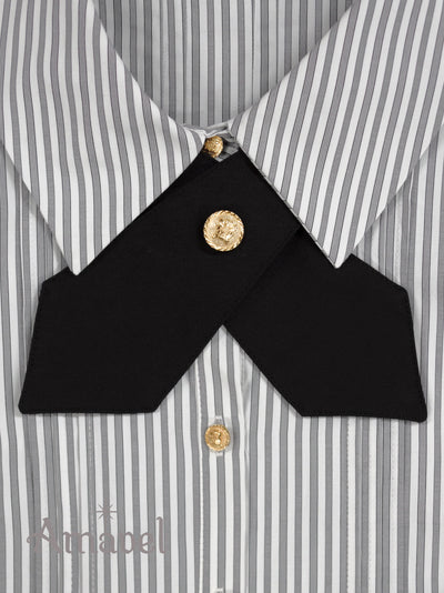 Gentle Butler cross-tie blouse (long sleeve)