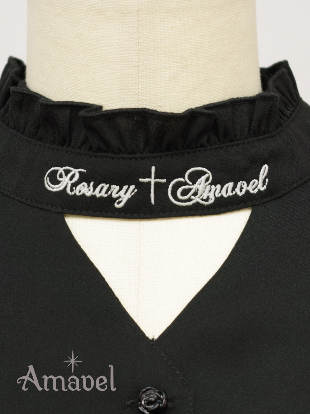 Rosary Rose フリルブラウス （8929823162599）– Amavel（アマベル 