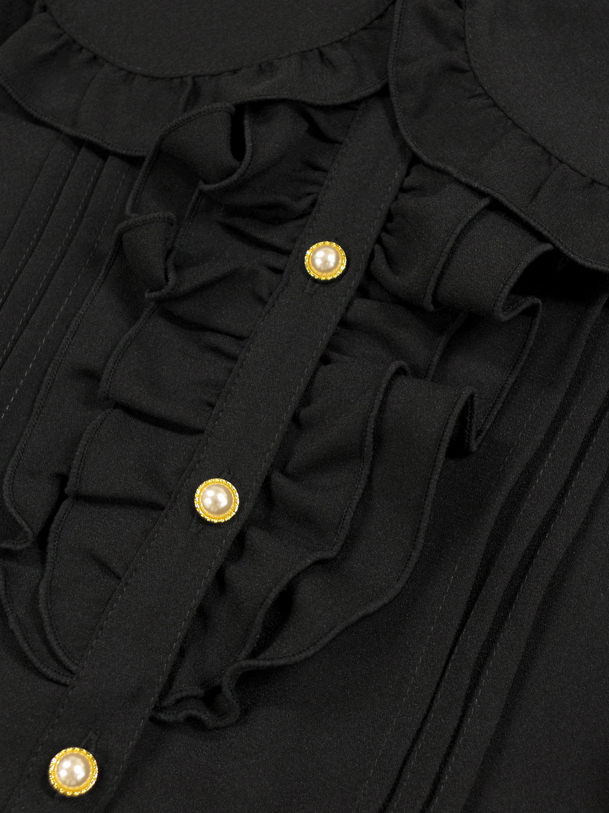 ダブルフリル丸襟長袖ブラウス – Amavel（アマベル）公式サイト