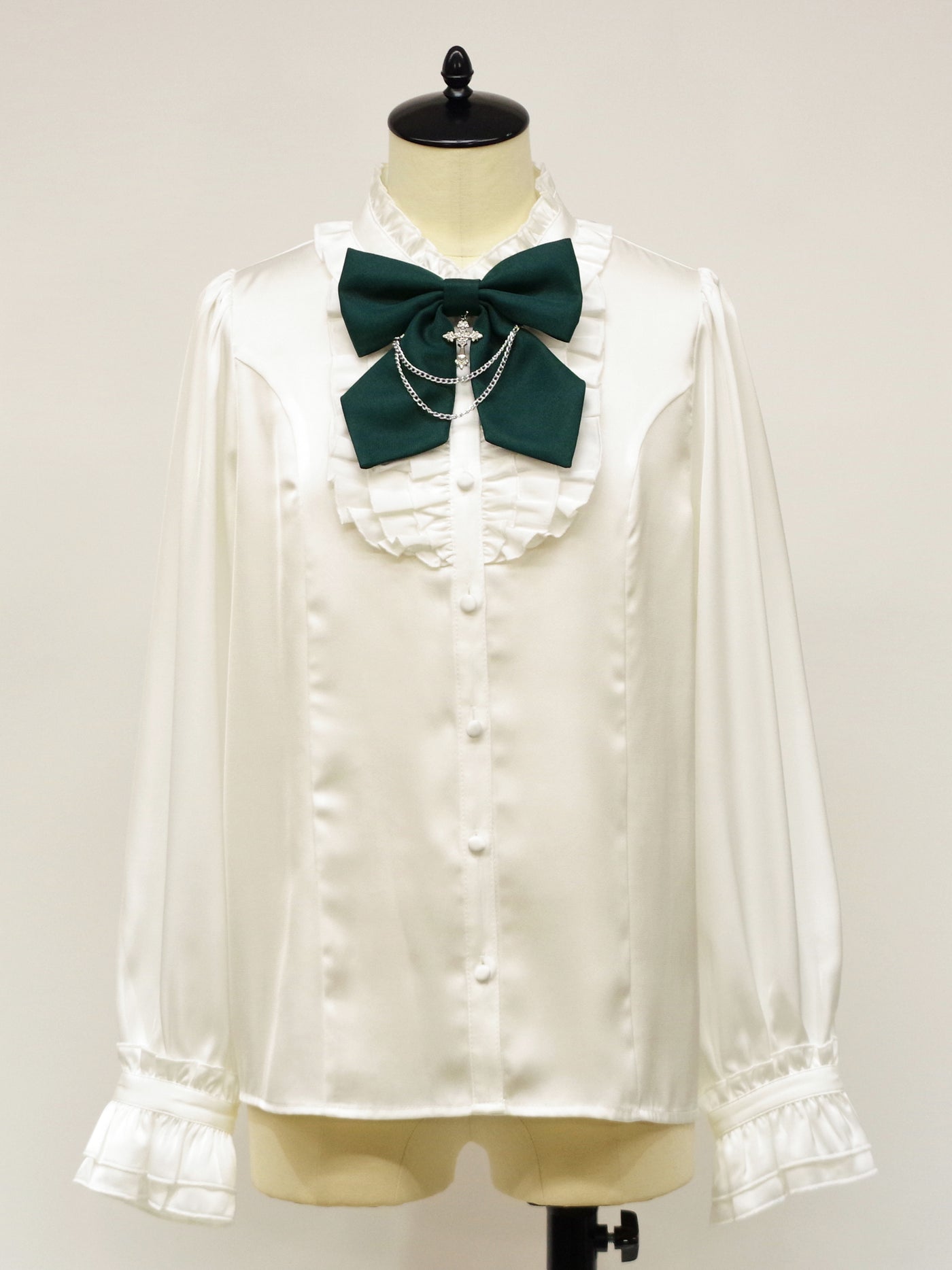 Elegance Frill スタンドブラウス （9056967360743）– Amavel 