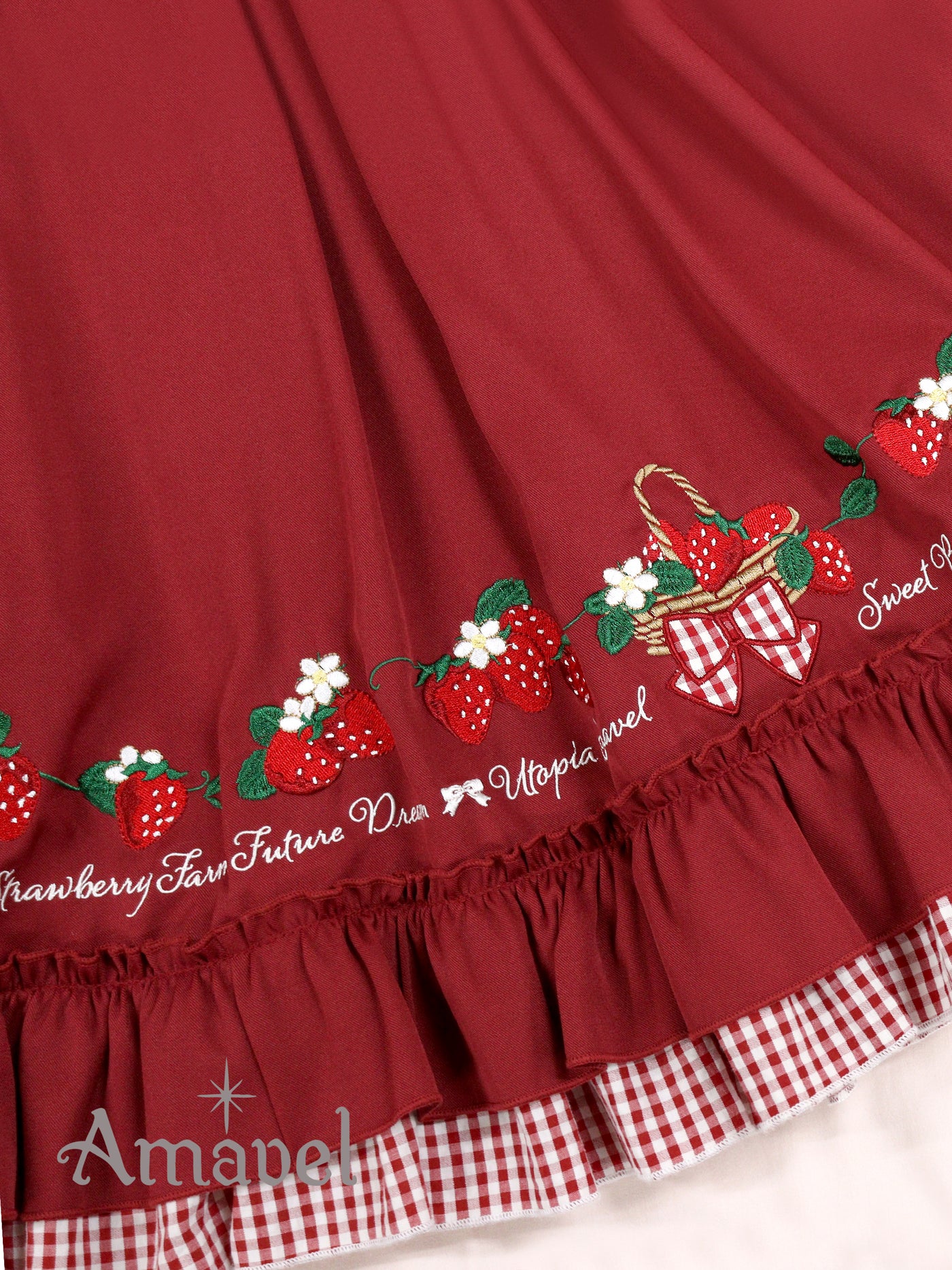 Strawberry Farm Ruffle Skirt