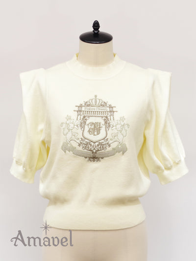 Noble Lion Emblem knit tops