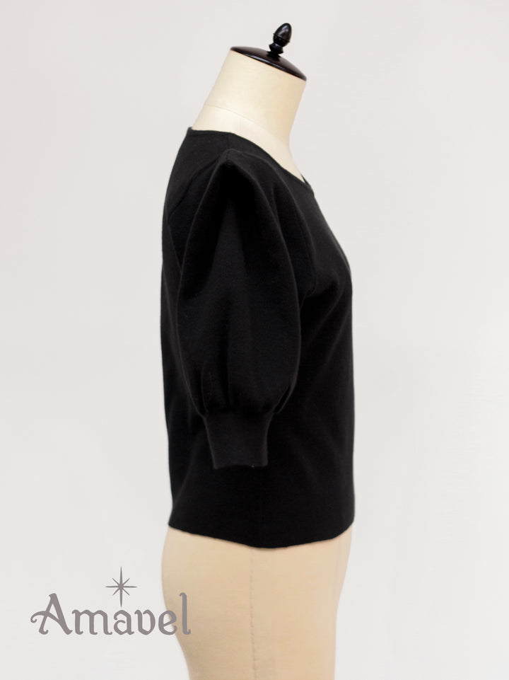 Feminine Vintage モノグラムニットトップス （8731478458599 