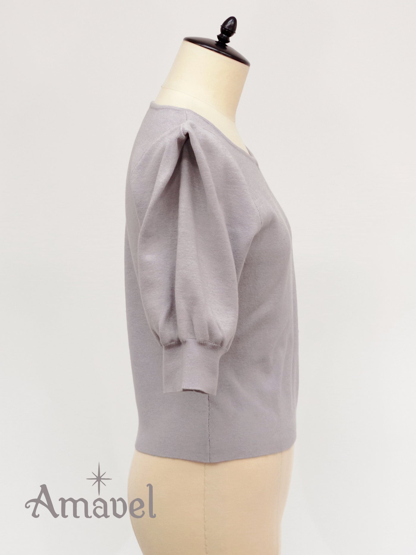 Feminine Vintage モノグラムニットトップス （8731478458599 