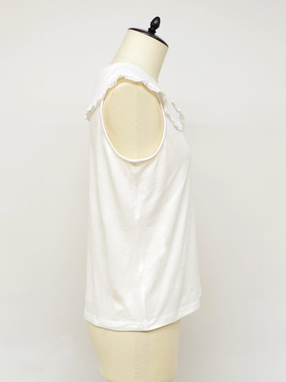 フリルフラットカラーノースリーブカットソー ｜Amavel（アマベル）公式サイト