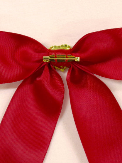 ハートビジュー付リボンブローチ ｜Amavel（アマベル）公式サイト