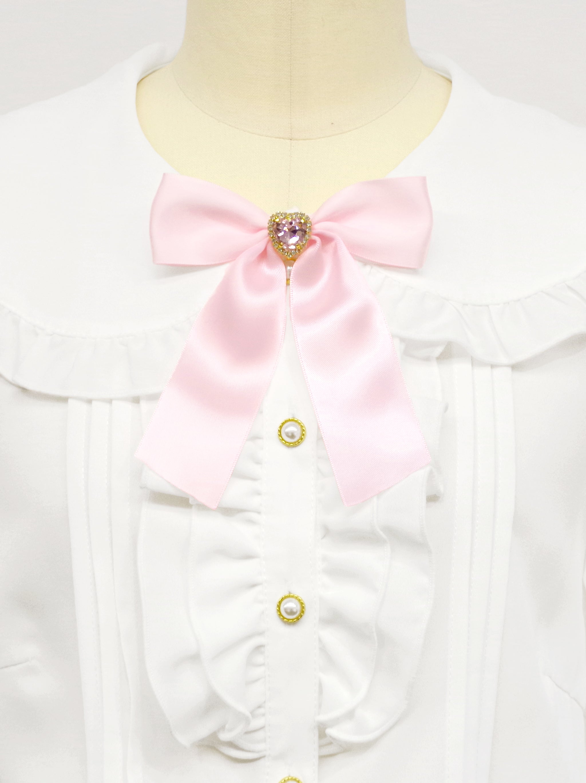 ハートビジュー付リボンブローチ ｜Amavel（アマベル）公式サイト