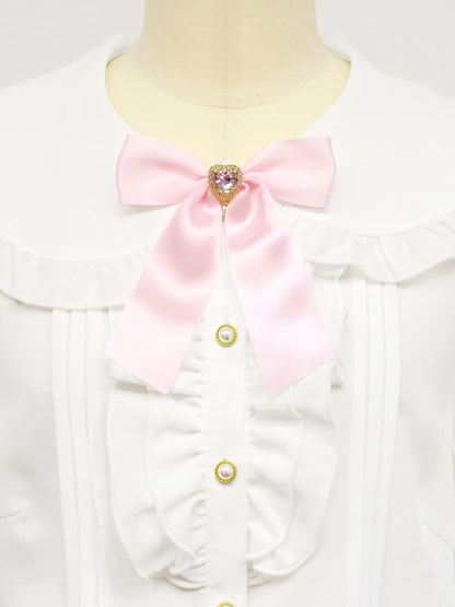 ハートビジュー付リボンブローチ ｜Amavel（アマベル）公式サイト