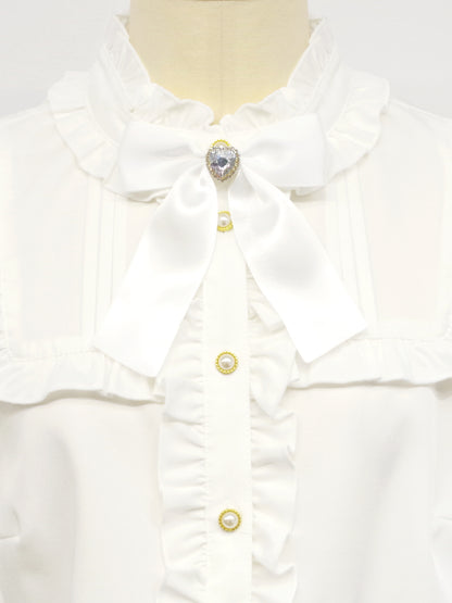 ハートビジュー付リボンブローチ ｜Amavel（アマベル）公式サイト