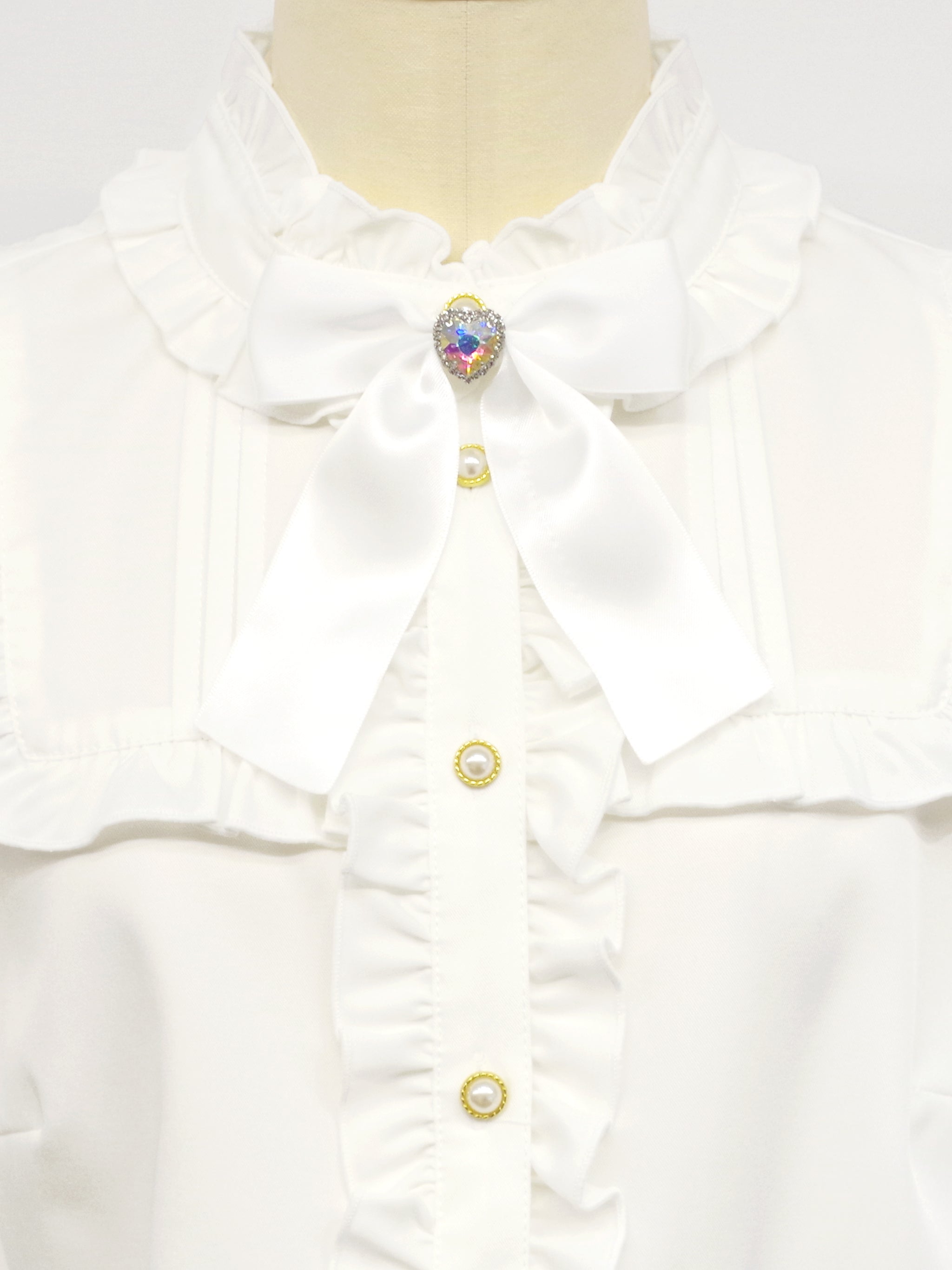 ハートビジュー付リボンブローチ ｜Amavel（アマベル）公式サイト