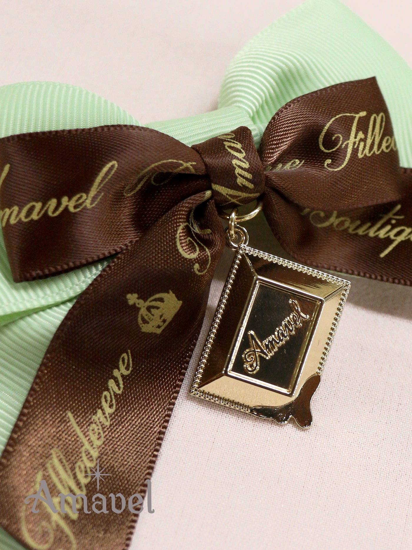 Chocolat Chat Delicious Double Ribbon Clip