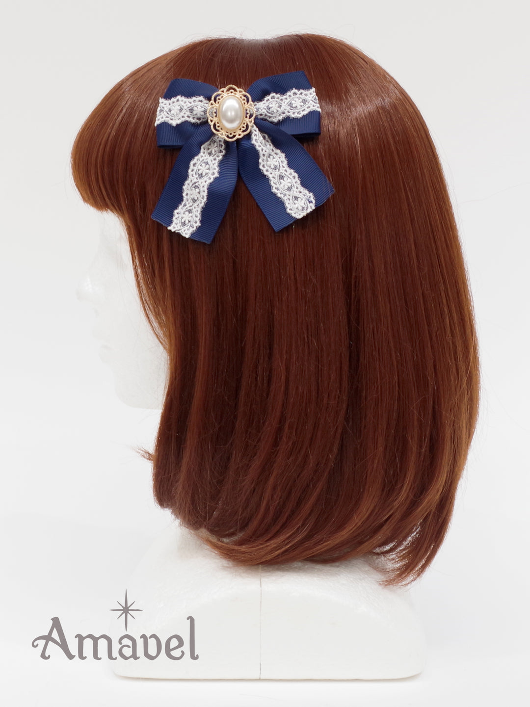 ❥❥厳選クリップコーナー124レーステール付パールリボンバンス