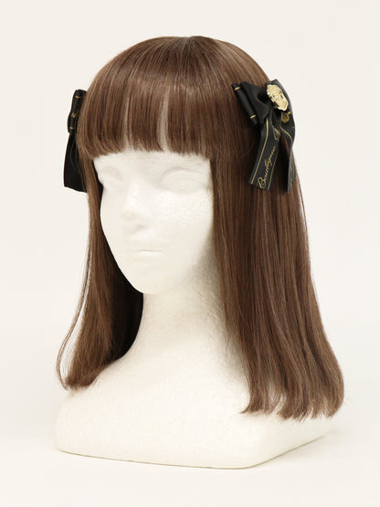 【メンバーズセール対象】シーリングチャーム付メッセージリボンクリップ ブラック（Black） FREE ｜Amavel（アマベル）公式サイト