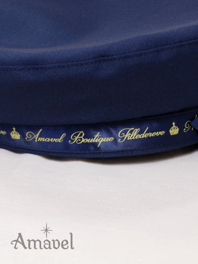 Beret with message ribbon