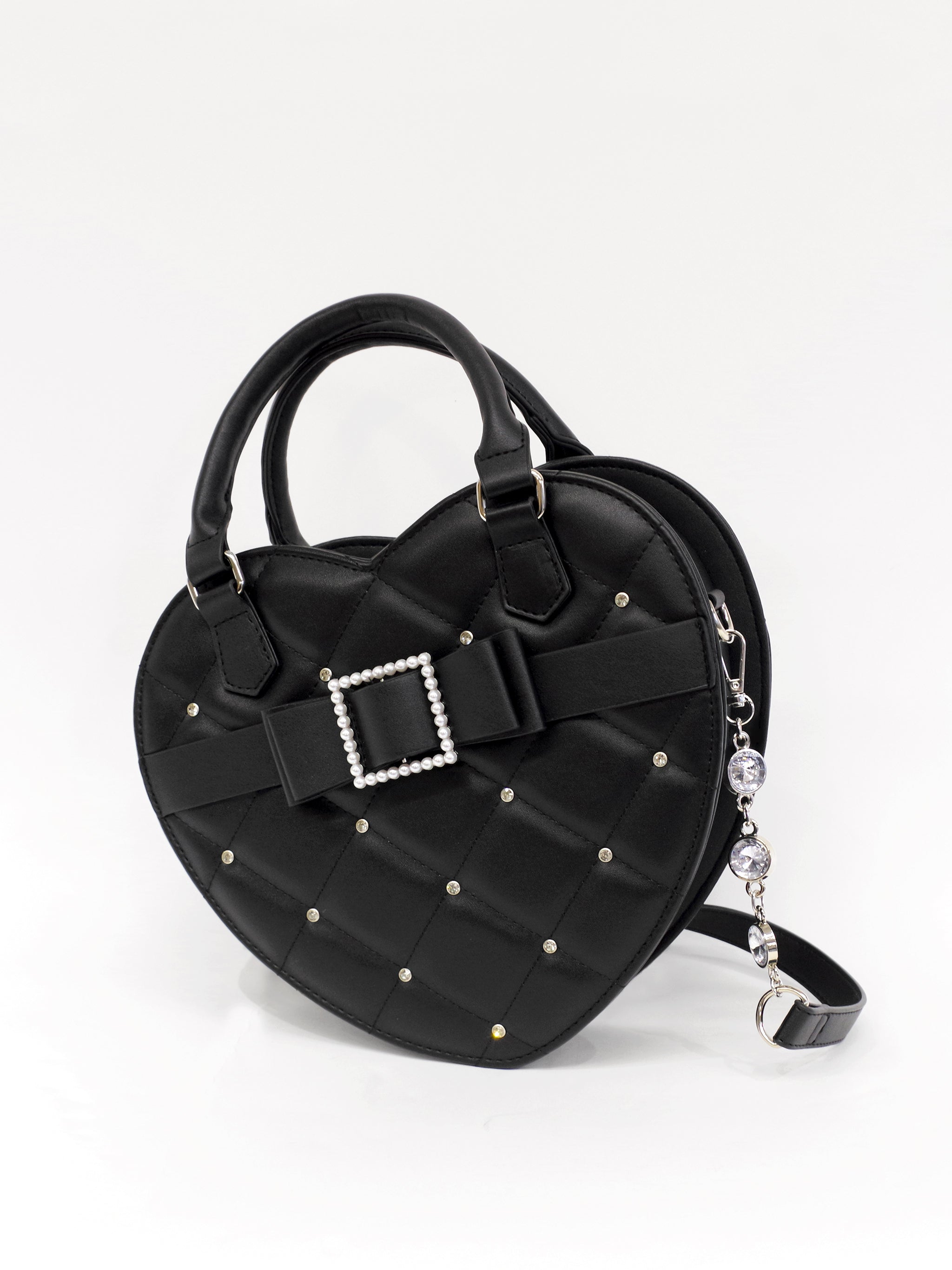 キルティングハートショルダーバッグ ブラック（Black） FREE ｜Amavel（アマベル）公式サイト