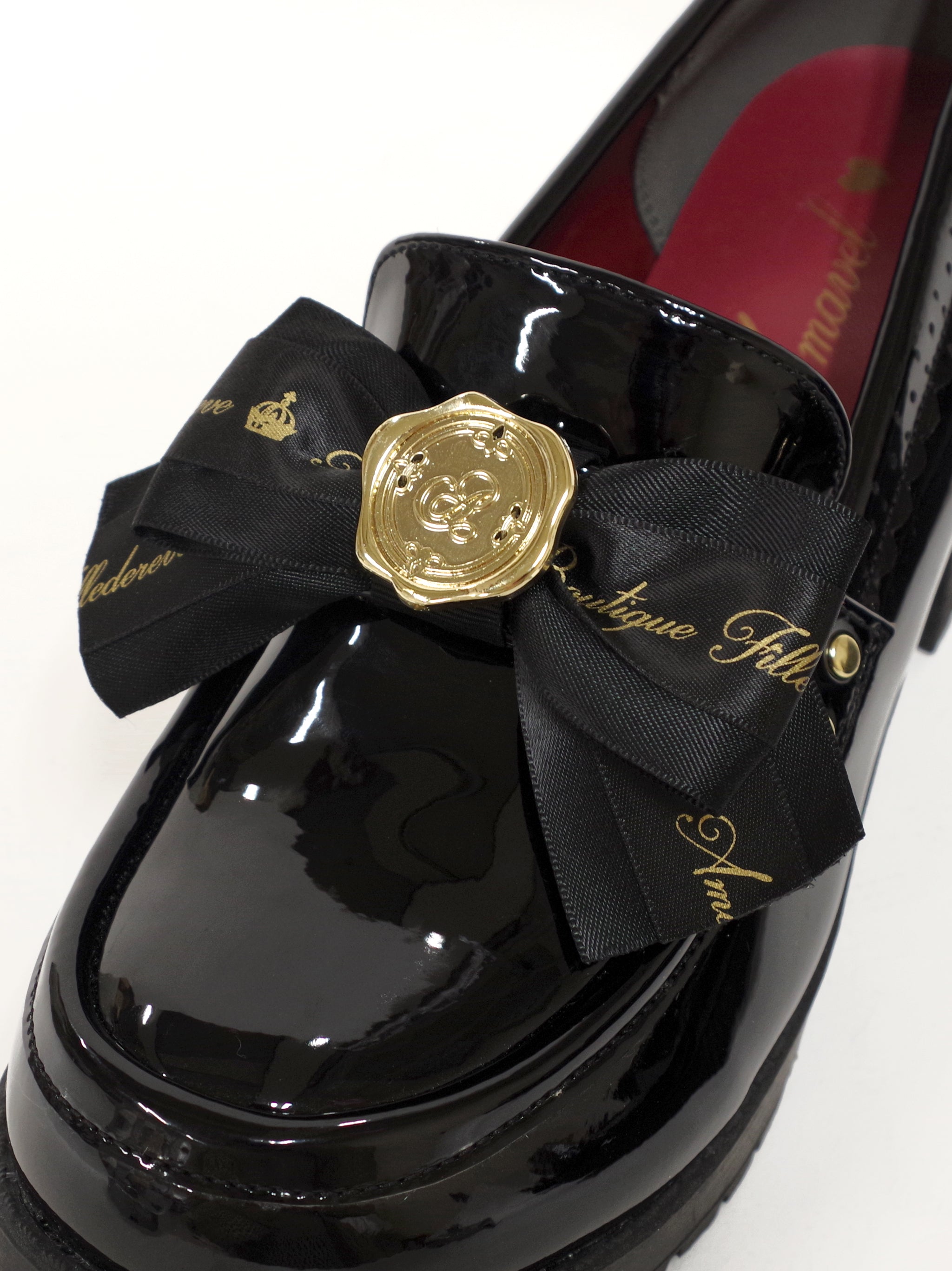 メッセージリボン付ローファーパンプス ｜Amavel（アマベル）公式サイト