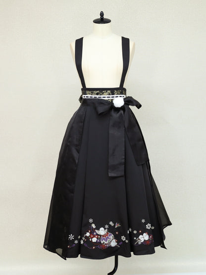 手まり遊びとシマエナガ 和風スカート ｜Amavel（アマベル）公式サイト