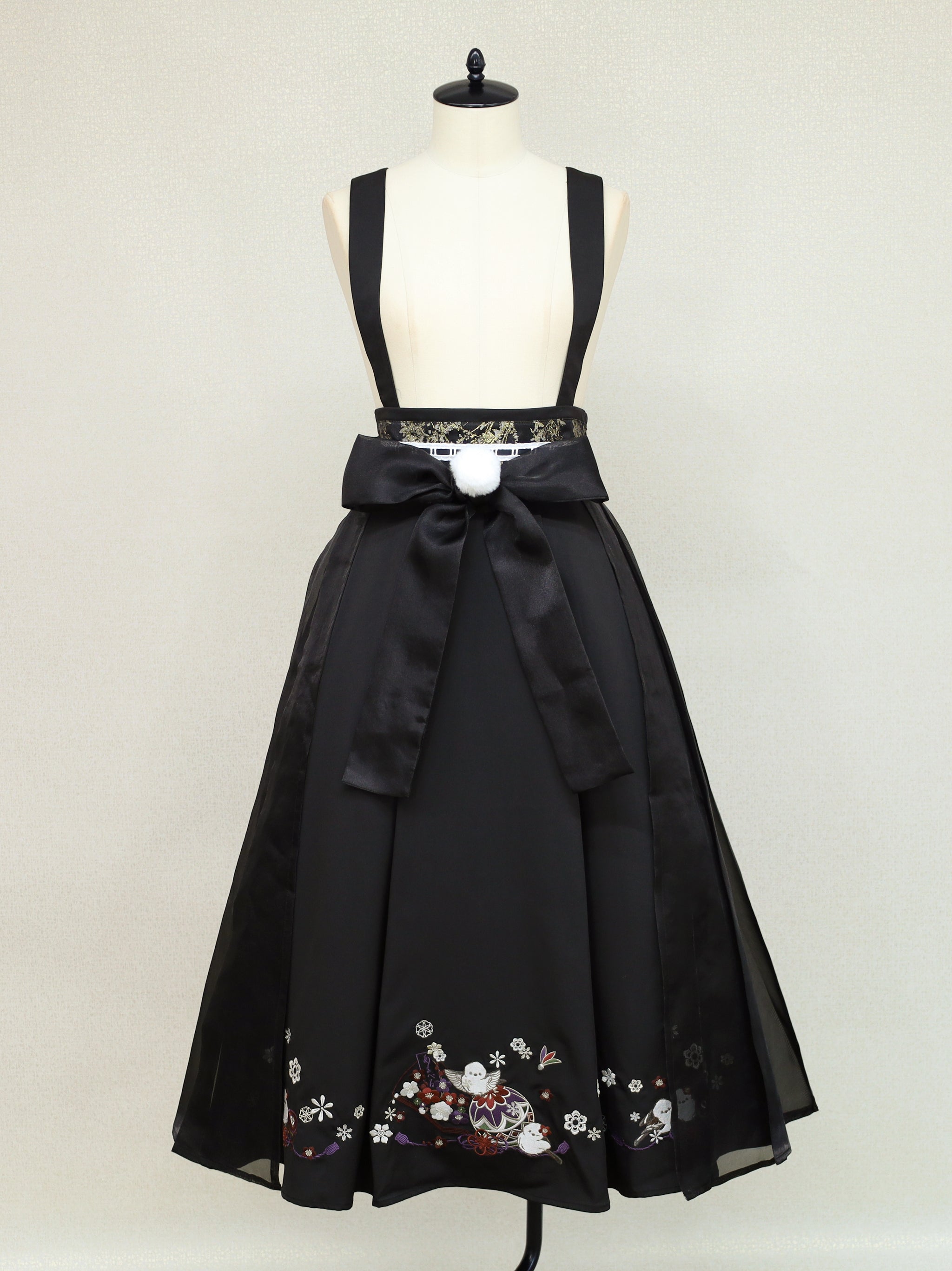 手まり遊びとシマエナガ 和風スカート – Amavel（アマベル）公式サイト