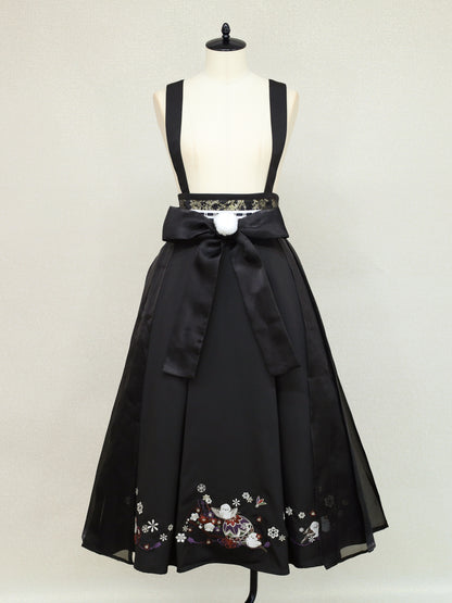 手まり遊びとシマエナガ 和風スカート ｜Amavel（アマベル）公式サイト