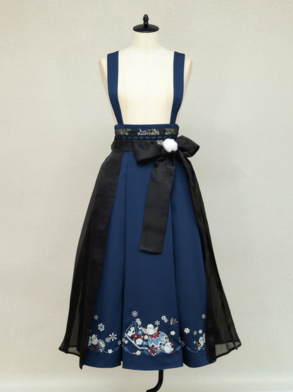 手まり遊びとシマエナガ 和風スカート ｜Amavel（アマベル）公式サイト