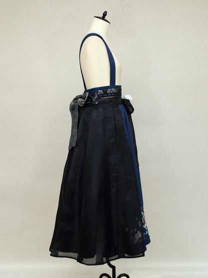 手まり遊びとシマエナガ 和風スカート ｜Amavel（アマベル）公式サイト