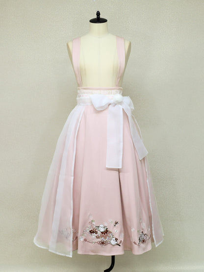 手まり遊びとシマエナガ 和風スカート ｜Amavel（アマベル）公式サイト