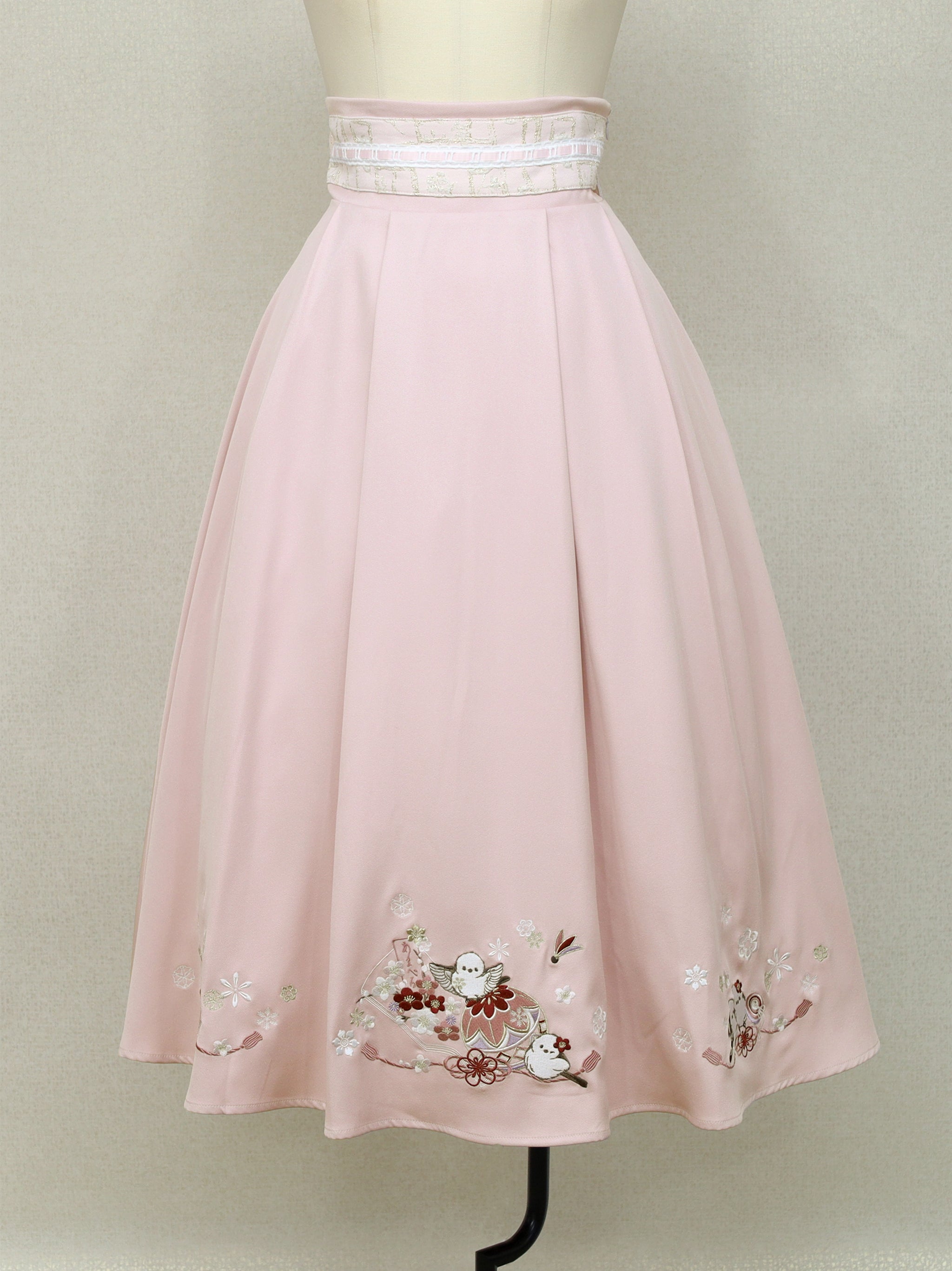 手まり遊びとシマエナガ 和風スカート – Amavel（アマベル）公式サイト